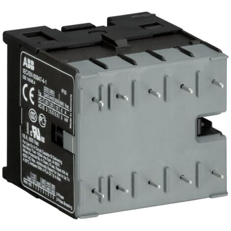Contacteur ABB série GJL121, 3 pôles , 3NO/1NF, 20 A, 60 V c.c., 4 kW ( Prix pour 1 )