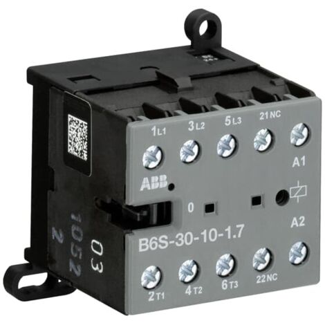 Contacteur ABB série GJL121, 3 pôles , 4NO, 20 A, 32 V c.c., 4 kW ( Prix pour Paquet de 10 )