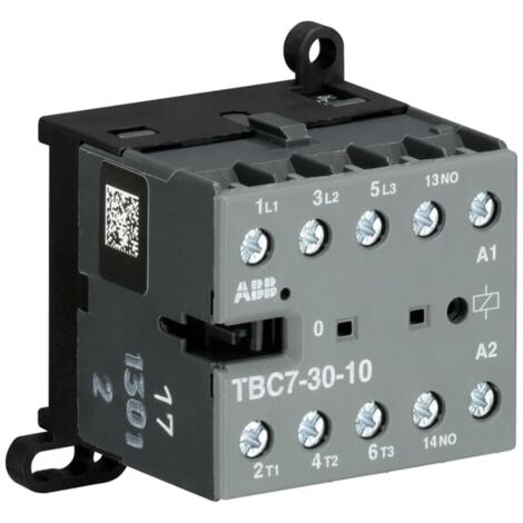 Contacteur ABB série GJL131, 3 pôles , 4NO, 20 A, 32 V c.c., 5,5 kW ( Prix pour 1 )