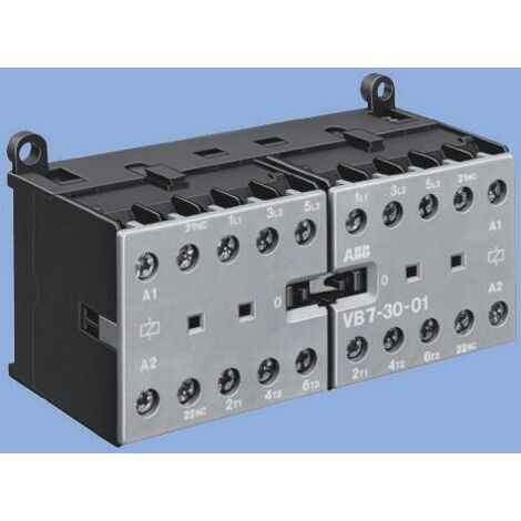 Contacteur ABB série VB6, 3 pôles , 3NO, 20 A, 240 V c.a., 4 kW ( Prix pour 1 )