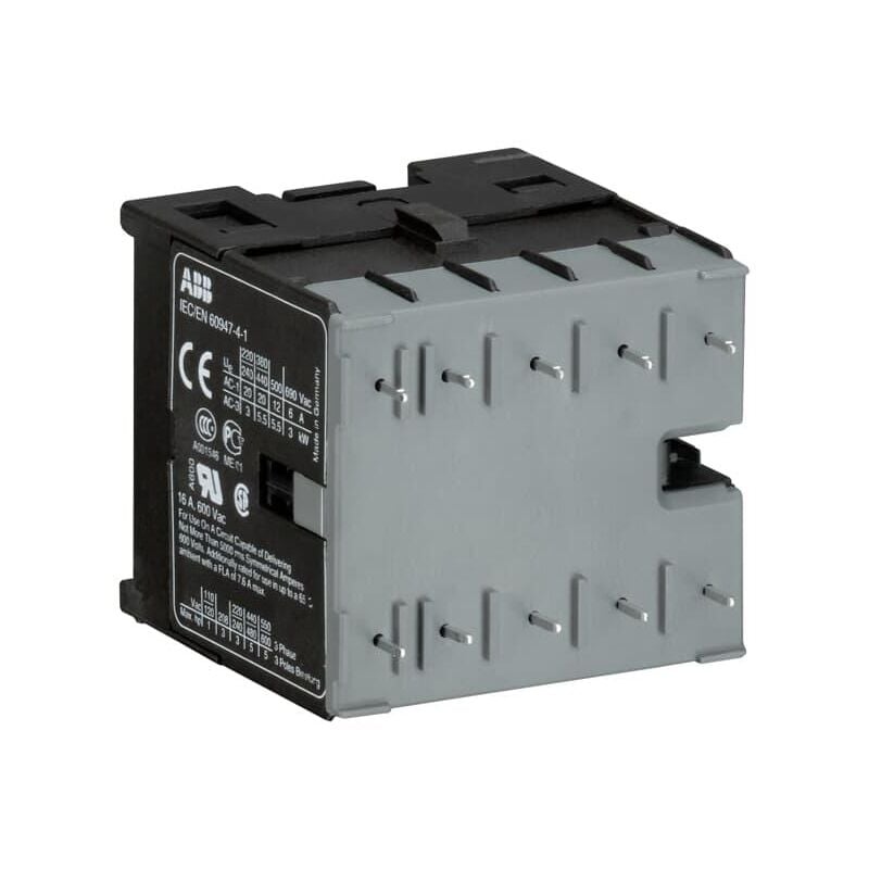 Mini contacteur 5.5kW 3 Pôles avec 1No 24VAC Picots GJL1311009R0101 ABB 09881