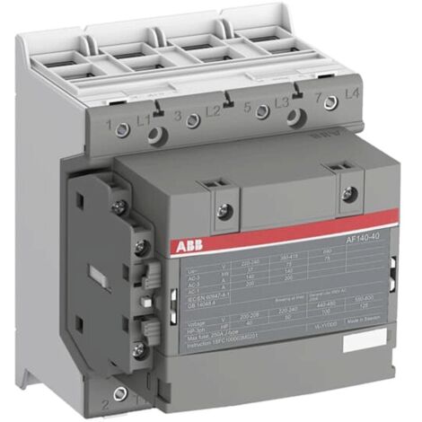 Contacteur AF 200A AC1-4P-1NO+1NF-100...250VAC/DC 1SFL447101R1311 ABB H050374