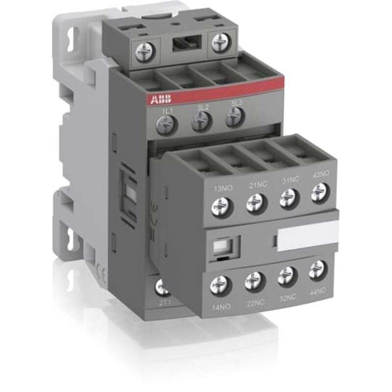 Contacteur ABB série 1SBL13, 3 pôles , 3 N0/2 nc, 25 a, 20 60 v c.c., 4 kW ( Prix pour 1 )