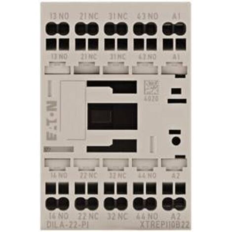 Contacteur auxiliaire 24 V DC 2 F 2 O Bornes Push In 000199218 EATON DILA 22(24VDC) PI