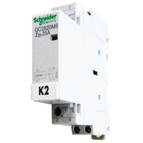 SCHNEIDER ELECTRIC Contacteur Bipolaire modulaire 230V/50Hz - GC25 - GC2520M5 - Schneider