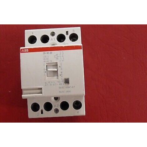CONTACTEUR CT 2NO 40A 230V AC /DC ABB EN40-20 Commande Manuelle