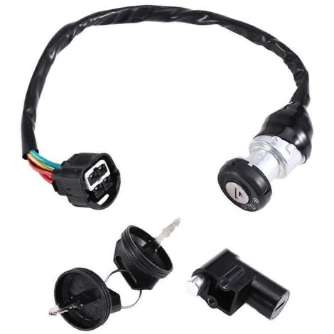 Contacteur d'allumage à 4 fils avec 2 clés, compatible avec Linhai T-550 48295