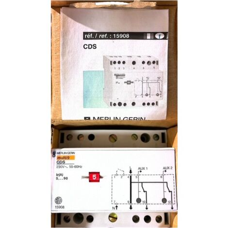 Contacteur de délestage 15908 monophasé – 2 canaux – 1P – Intensité 16A – Tension 230V – Pour tableau électrique