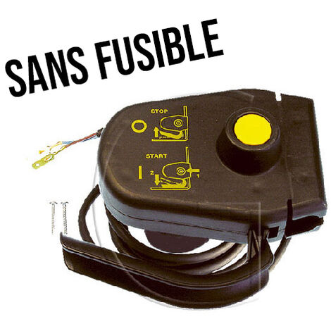 Contacteur de démarrage pour tondeuse électrique - Sans fusible