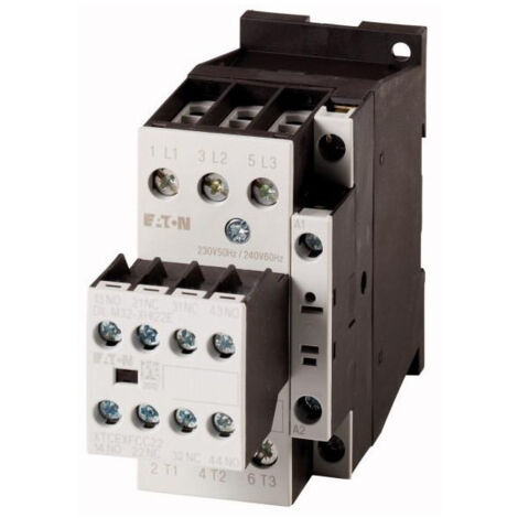Contacteur de puissance 25 A triphasé 230 V CA 2Z 2R DILM25-22 (230 V 50 Hz, 240 V 60 Hz) 106365