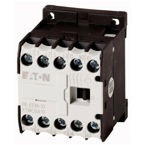 Contacteur de puissance 3p+1F 3kW/400V/AC3 EATON DILEEM-10(110V50/60HZ)