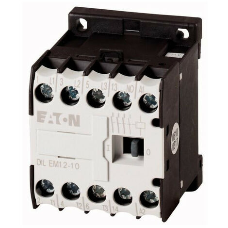 Contacteur de puissance 3p+1F 5.5kW/400V/AC3 EATON DILEM12-10(230V50/60HZ)