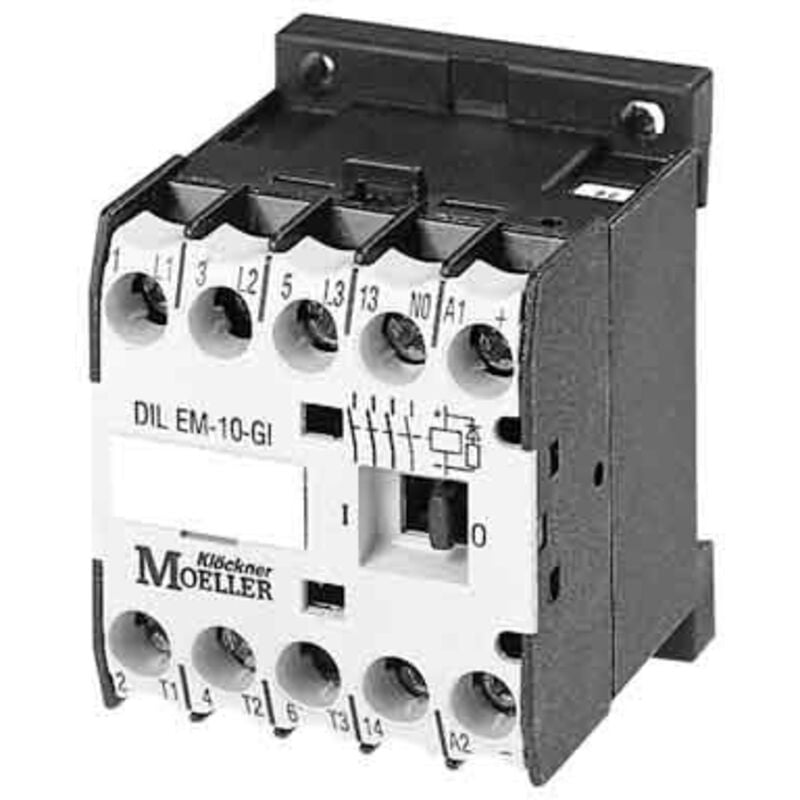 Contacteur Eaton série Eaton Moeller, 1 pôles , 3NO, 6,6 a, 24 v c.c., 3 kW ( Prix pour 1 )