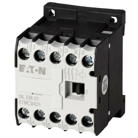 Contacteur de puissance 3p+1O 4kW/400V/AC3 EATON DILEM-01(110V50HZ-120V60HZ)