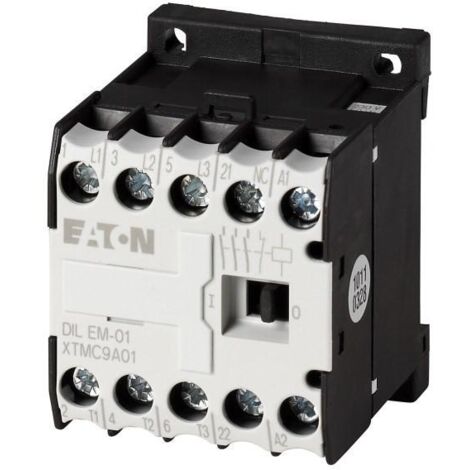 Contacteur de puissance 3p+1O 4kW/400V/AC3 EATON DILEM-01(240V50HZ)