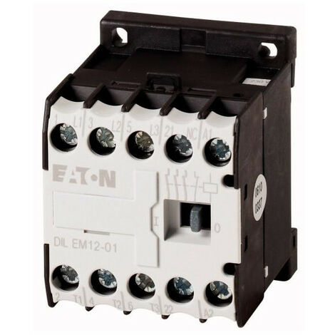 Contacteur de puissance 3p+1O 5.5kW/400V/AC3 EATON DILEM12-01(24V50HZ)