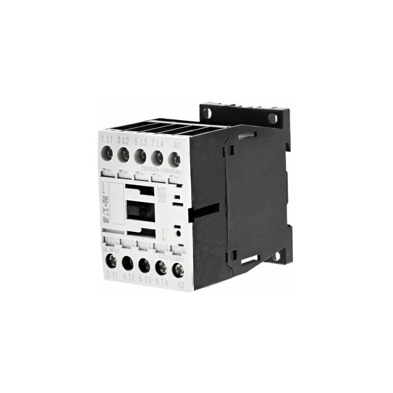 Contacteur Eaton série Eaton Moeller, 4 pôles , 4 n/o, 20 a, 230 v c.a., 5,5 kW ( Prix pour 1 )