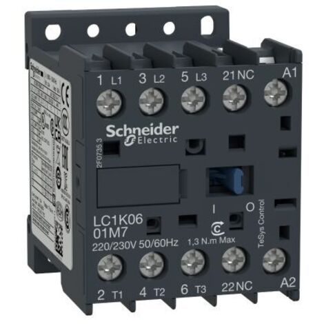 Contacteur de puissance 6A 3P 42V AC 0Z 1R LC1K0601D7