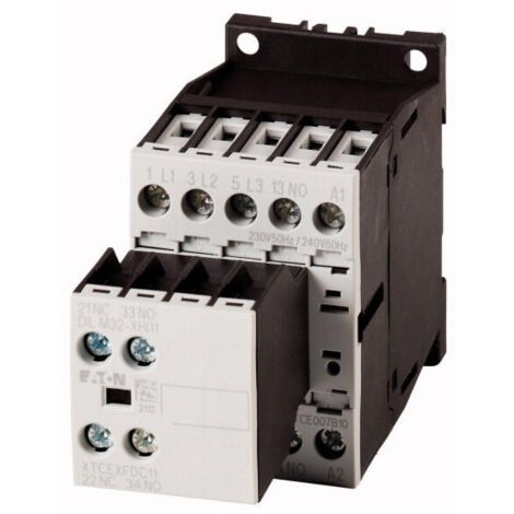 Contacteur de puissance 7A 3P 230V AC 2Z 1R DILM7-21 (230V50HZ,240V60HZ) 276620