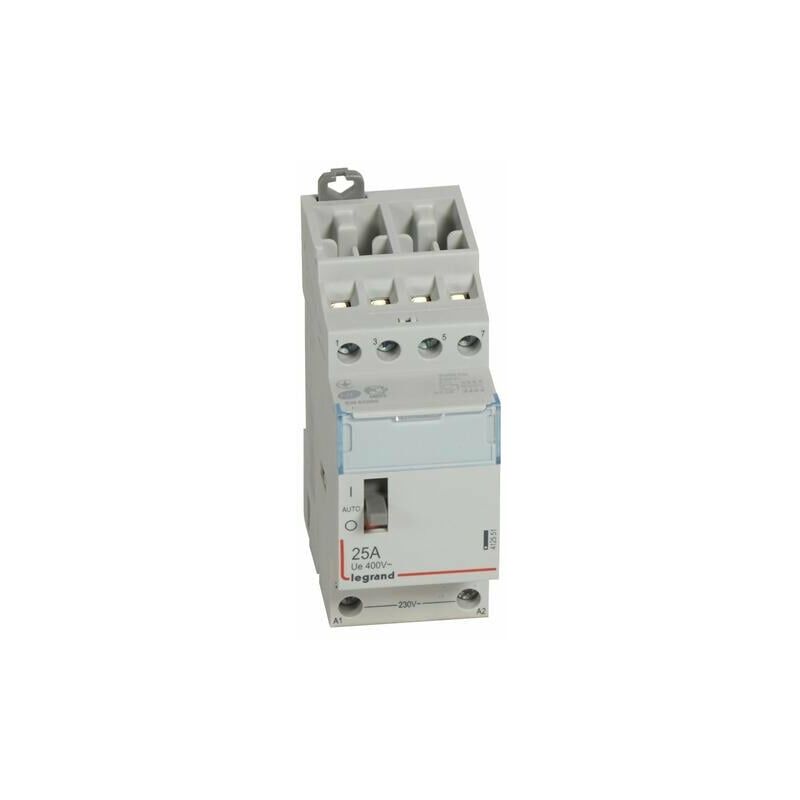Contacteur de puissance CX³ bobine 230V - 4P 250V - 25A - contact 4F - 2 modules - 412551 Legrand