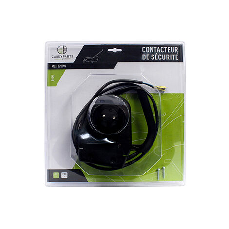 Contacteur De Sécurité Pour Tondeuse électrique 10a, Max 2200w. Protection Contre La Surcharge. (sous Coque).