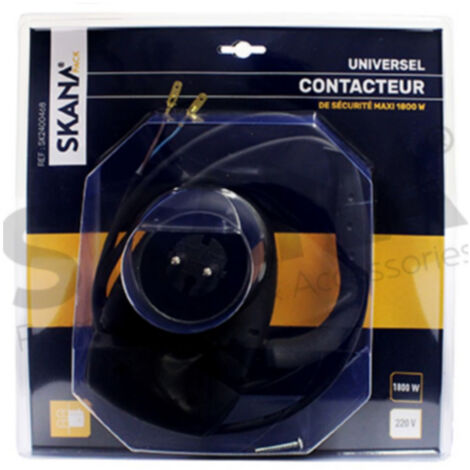 Contacteur De Sécurité Pour Tondeuses électriques. Se Fixe Sur Le Mancheron. Tension 220 Volts 8,5 Ampères Puissance Maxi 1800w.