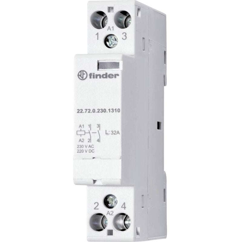 22.72.0.230.1310 Contacteur d'installation 2 no (t) 230 v 1 pc(s) - Finder
