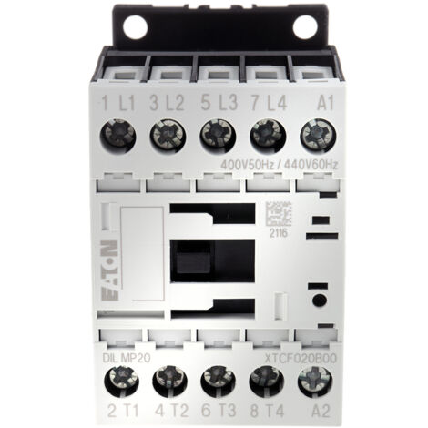 Contacteur Eaton série Eaton Moeller, 4 pôles , 4 N/O, 20 A, 400 V c.a., 5,5 kW ( Prix pour 1 )