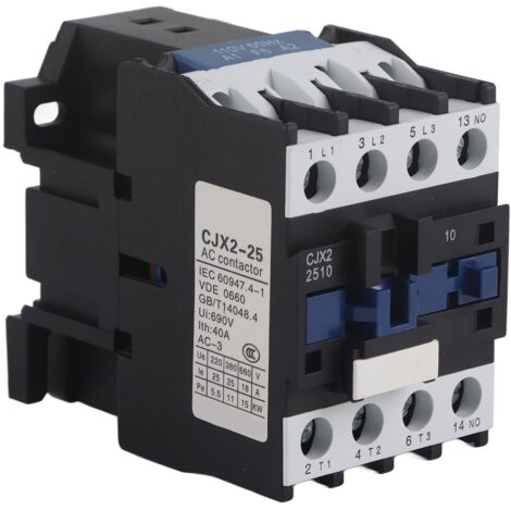 Contacteur électrique AC 25A, contacts en alliage d'argent, montage vis M5, normalement ouvert, tension 110V AC