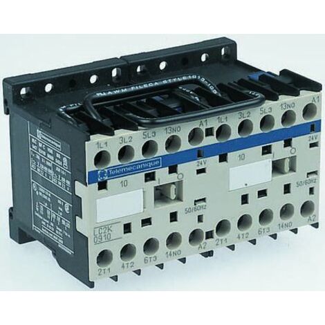 Contacteur inverseur Schneider Electric série LC2K, 3 pôles , 3NO, 6 A, 48 V c.a., 4 kW ( Prix pour 1 )