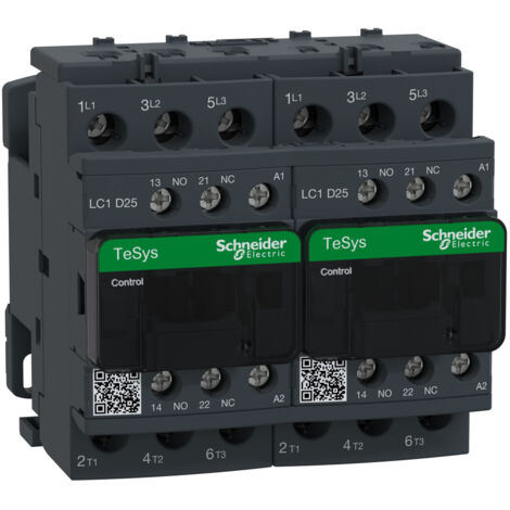 Contacteur inverseur TeSys LC2-D - 3P - AC-3 440V 25 A - bobine 48 V CA - LC2D25E7