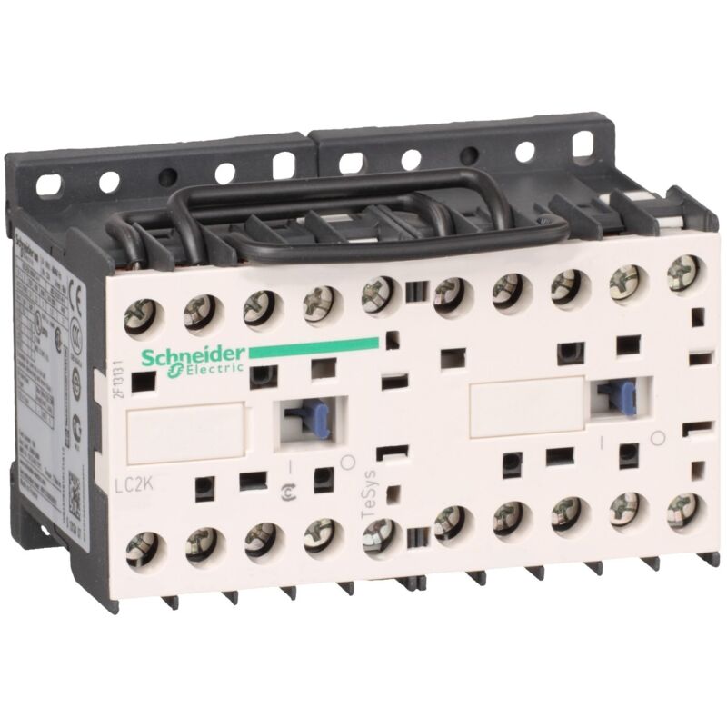 Schneider Electric - Contacteur inverseur TeSys LC2K 3P AC3 440V 6 a bobine 230 v ca - LC2K0601P7
