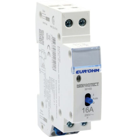 Contacteur jour / nuit Ph+N 16A 1F - 30103 - Eur'Ohm