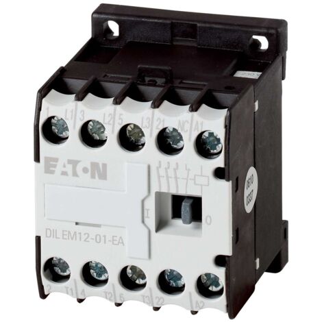 Contacteur miniature, 5, 5 kW/400 V, commande 24 V CC DILEM12-01-G-EA (24 V CC)