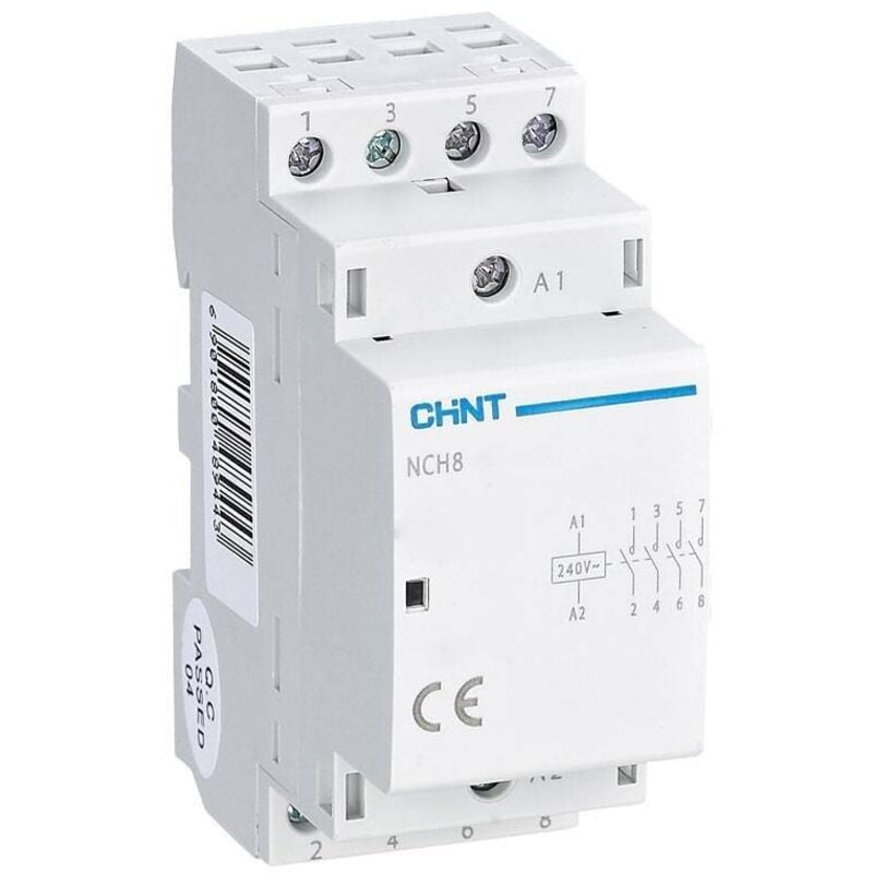 Chint - Contacteur modulaire 25a 4na 230v nch8-25.40 256089 81095