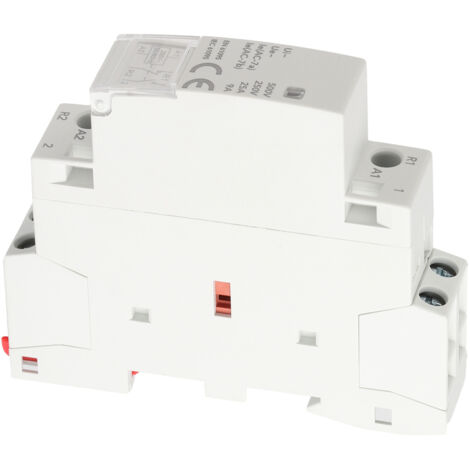 Contacteur modulaire 2P pour rail DIN, interrupteur de contrôle de circuit industriel 1NO 1NC 230V, module GYHC-25