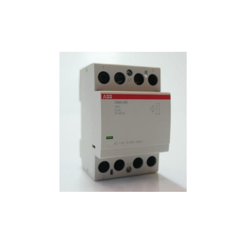 Contacteur modulaire 40A 2P 230V 2NO 6 kV 500V pour rail DIN série ESBN ABB
