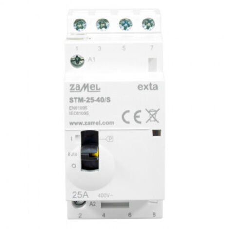 Contacteur modulaire à commande manuelle pour installation 25A 4Z 230V AC STM-25-40/S EXT10000314