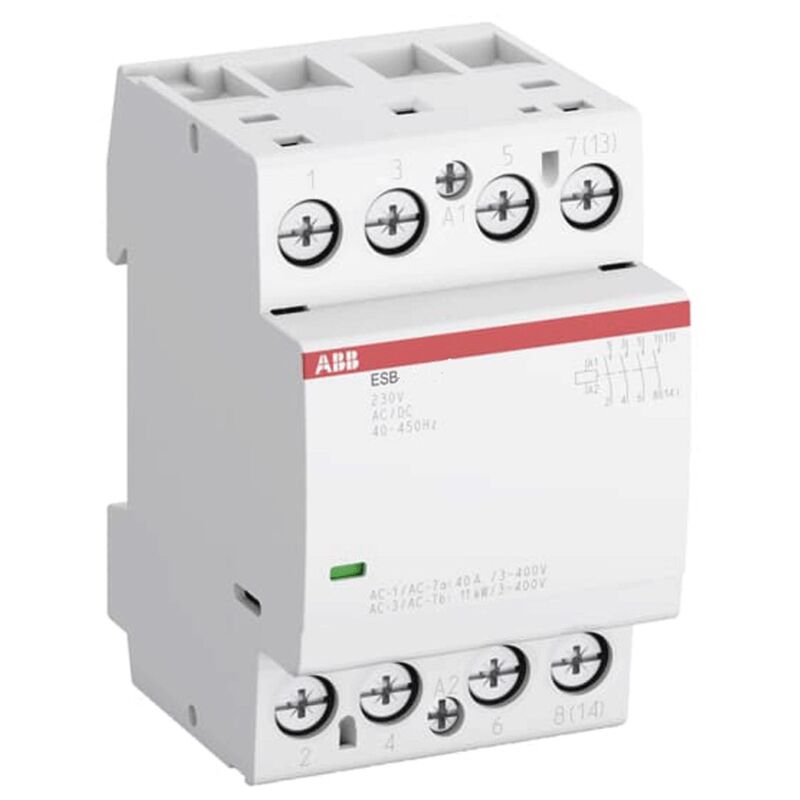 ABB éclairage contacteur modulaire ESB20-20 230 V 2 N/O contacts Maison .