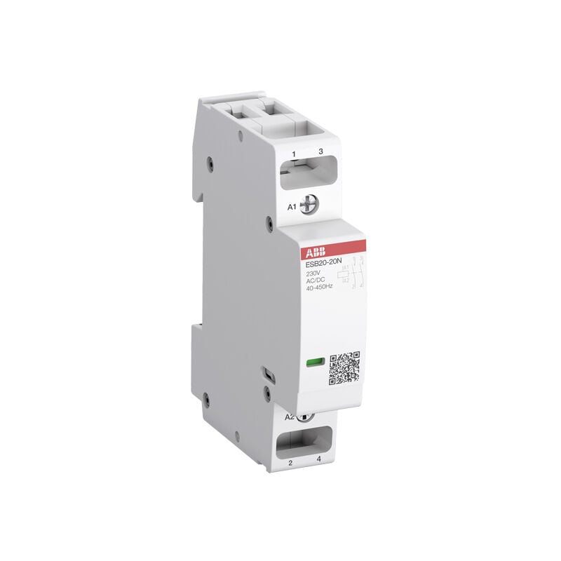 Contacteur modulaire esbn 20A 2 no 230VAC/DC ABB