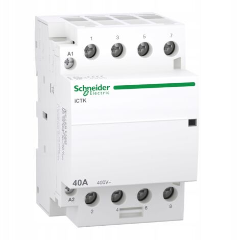 CONTACTEUR MODULAIRE ICTK50-40/15 40A 4Z 4NO 220-240V AC ACTI 9 A9C40440
