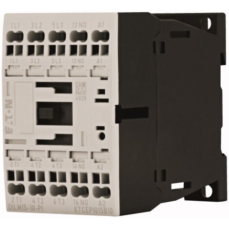Contacteur puissance 3 380 400V 7.5KW 1 F 42V 50Hz 48V 60Hz Bornes Push In 000199252 EATON DILM15 10(42V50HZ,48V60HZ) PI