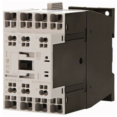 Contacteur puissance 4 AC 1: 45 A 1F1O 42V 50Hz 48V 60Hz Bornes Push In 000199307 EATON DILMP45 11(42V50HZ,48V60HZ) PI