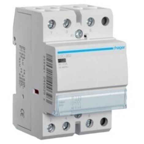 Contacteur sans commande manuelle - 3F - 63A - ESC 363 - Hager