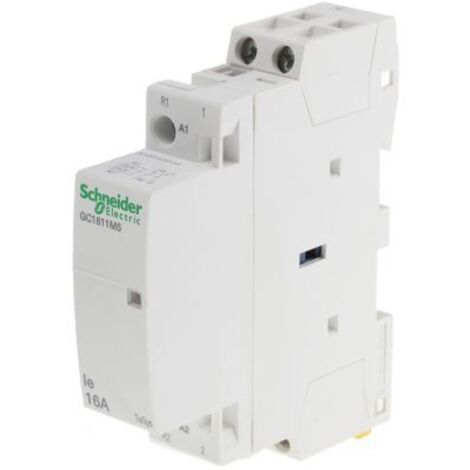 Contacteur SCHNEIDER 16A 1NO et 1NC, 230-240V, idéal pour la commande de circuits.