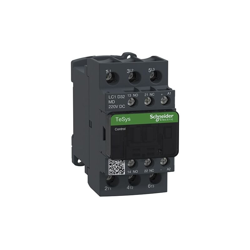 Bobine de contacteur de puissance TeSys d 3P(3NO) 220VDC-AR-ANTIP Schneider 32A