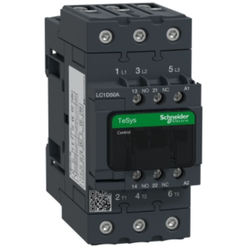 Schneider Electric - Lc1d50ap7 Schneider - Contacteur Tripolaire - 3no - 50a - Bobine 230vca - Everlink Et Automatique