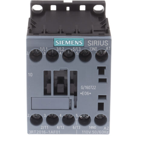 Contacteur Siemens 3 pôles 9A S00 1NA 110VAC 3RT20161AF01