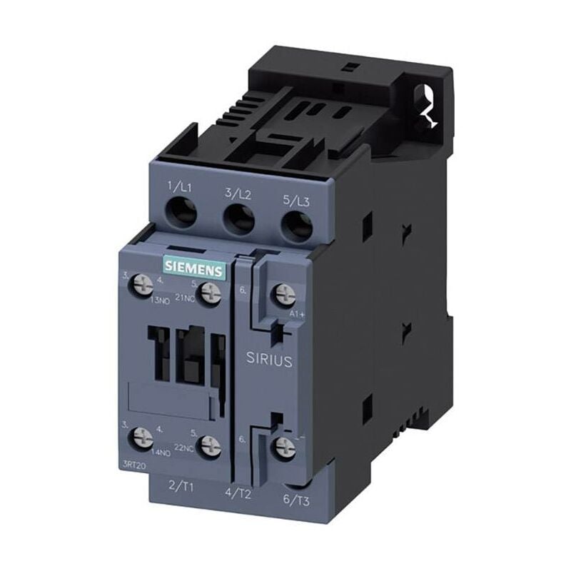 3RT2027-1BB40 Contacteur 3 no (t) 15 kW 24 v/dc 32 a avec contact auxiliaire 1 pc(s) W297021 - Siemens