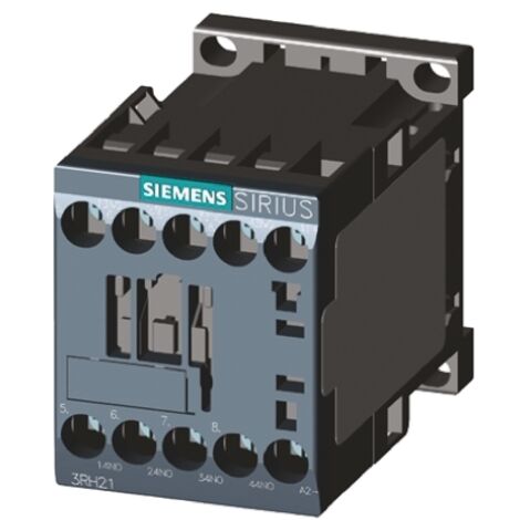 Contacteur Siemens série 3RH2, 4 pôles , 4 N/O, 10 A, 24 V c.a. ( Prix pour 1 )